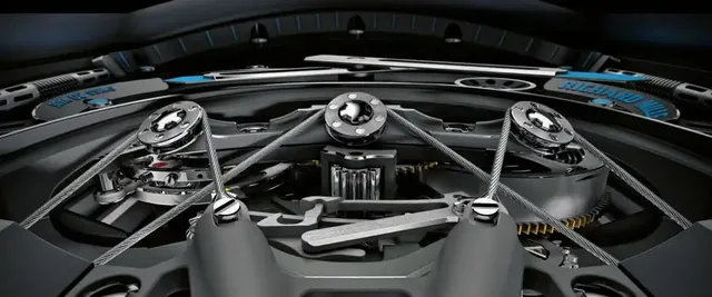 Richard Mille RM53-01: Geflochtene Stahlkabel im Werk helfen, Stöße abzufedern