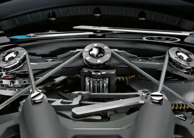 Richard Mille RM53-01: Geflochtene Stahlkabel im Werk helfen, Stöße abzufedern