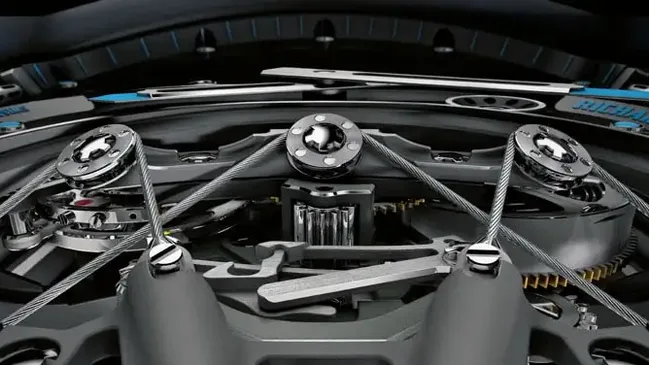 Richard Mille RM53-01: Geflochtene Stahlkabel im Werk helfen, Stöße abzufedern