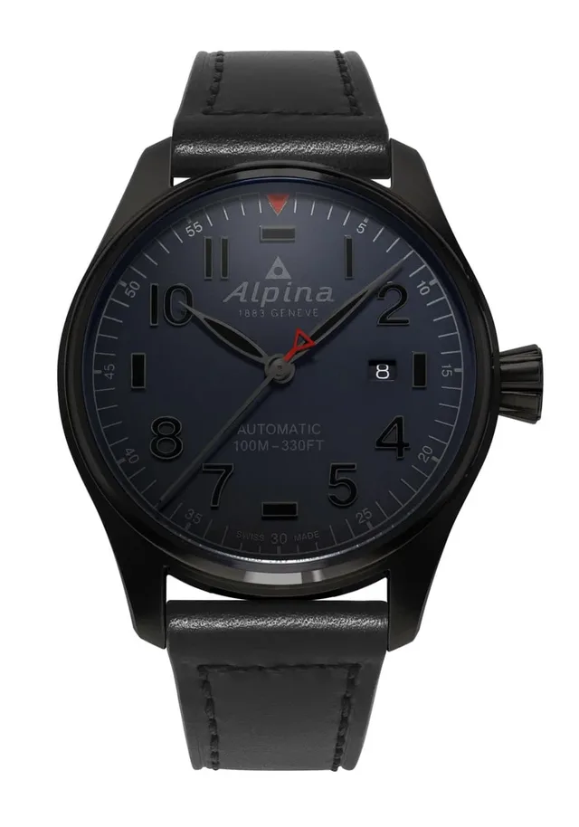 Alpina Startimer Pilot Automatic Shadow Line mit dunkelblauem Zifferblatt