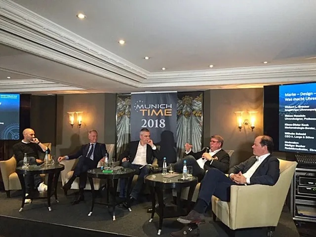 Die Podiumsdiskussion zum Thema "Marke, Design, Technik: Was macht Uhren heute begehrlich?"