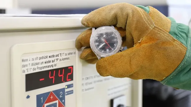 Sinn Spezialuhren: U212 im Dauertest, Kältetest im Eisschrank