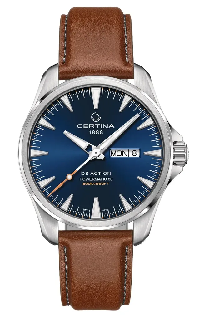Certina DS Action Day-Date Powermatic 80 mit dunkelblauem Zifferblatt