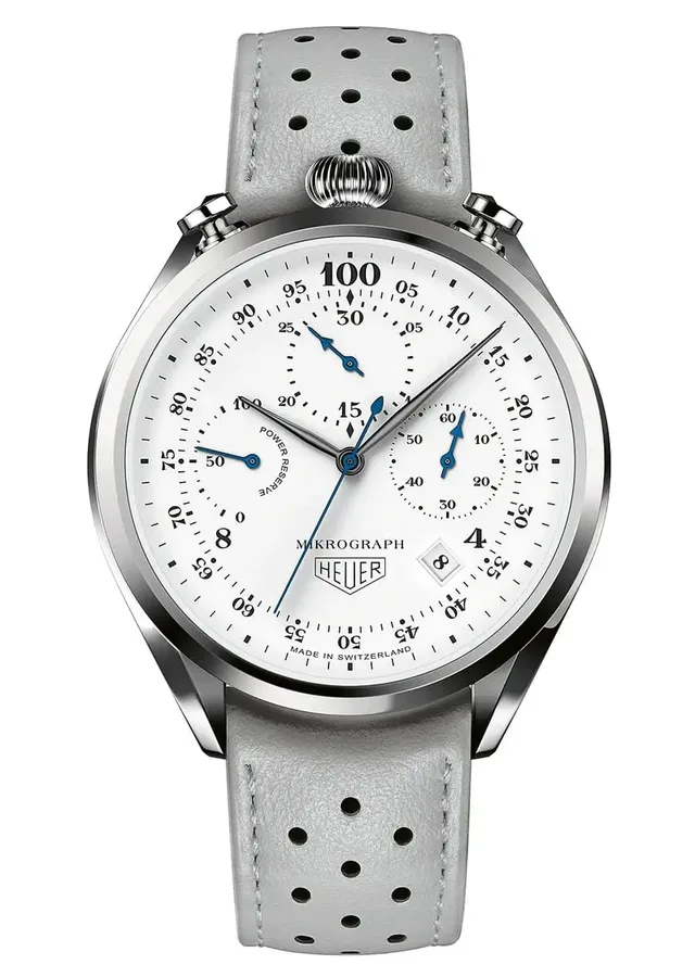 typischer Bullhead-Chronograph: TAG Heuer Carrera Mikrograph (19.100 Euro)