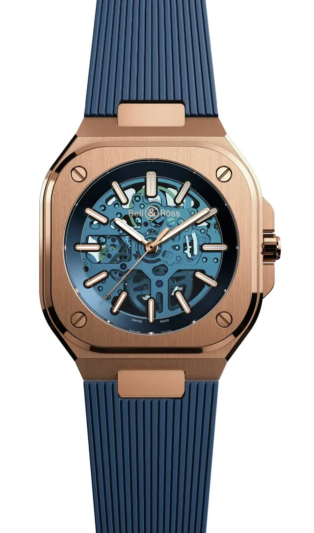 Bell & Ross BR 05 Skeleton Gold Blue