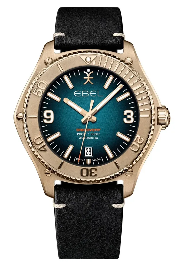 Ebel Discovery Bronze mit blau galvanisiertem Zifferblatt