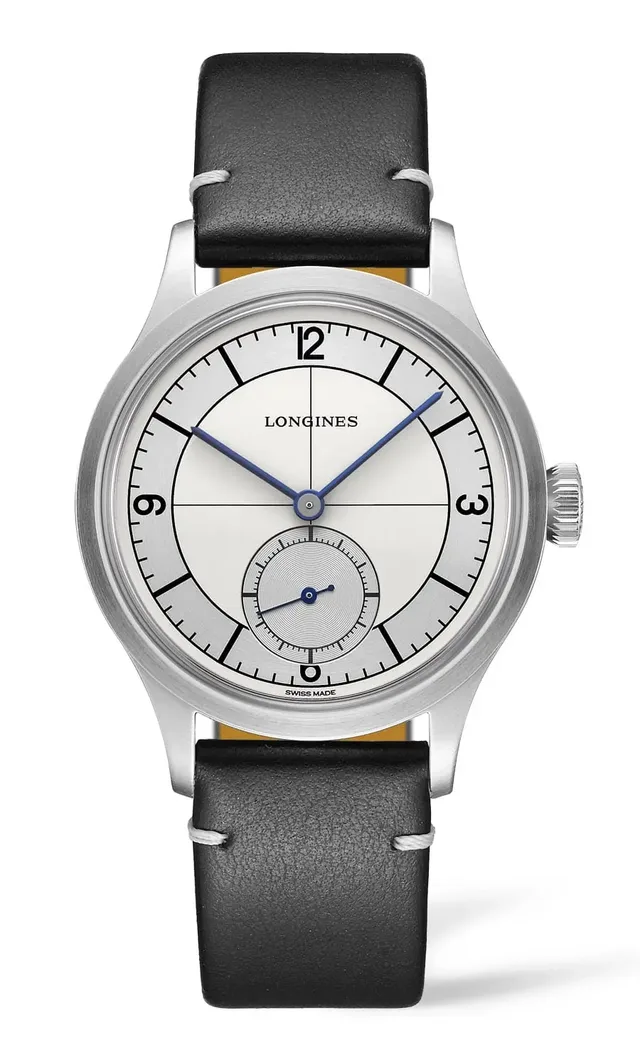 Longines: Heritage Classic mit schwarzem Lederband