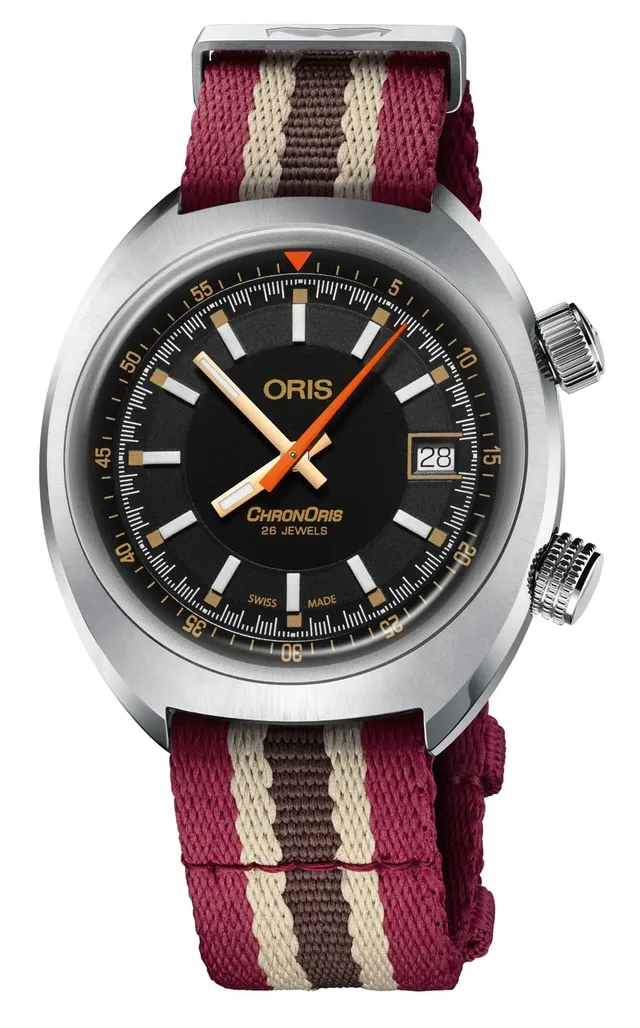 Jedem Set der Oris Chronoris Movember Edition ist ein NATO-Band beigefügt