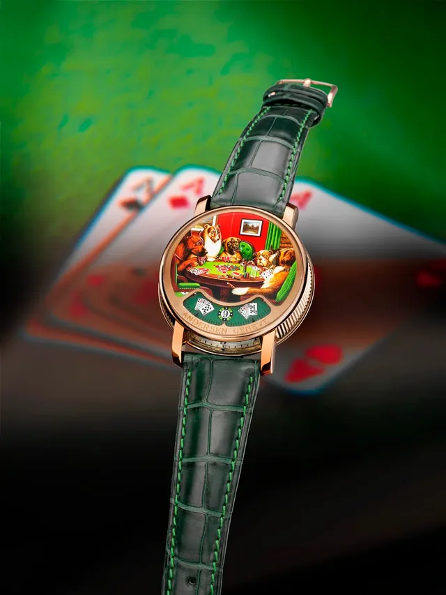 Andersen Genève: Montre à Tact "Poker"