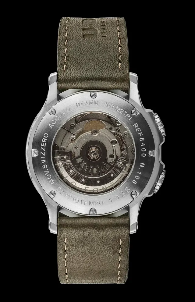 U-Boat 1938 Doppiotempo Gehäuserückseite