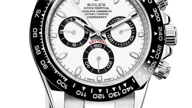 Rolex Cosmograph Daytona mit Tachymeterskala auf der Lünette
