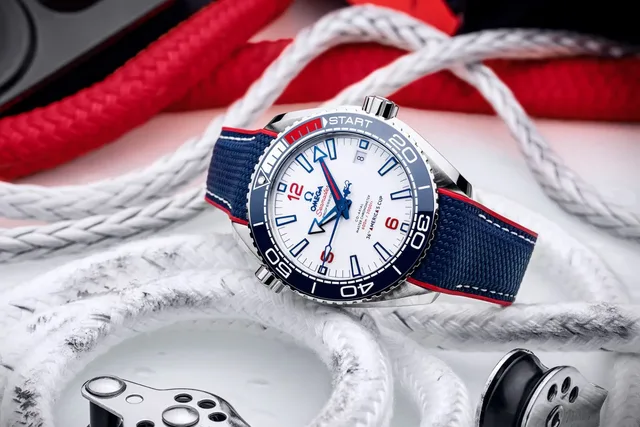 Emirates Team New Zealand mit der Omega Seamaster Planet Ocean 36th America’s Cup Limited Edition