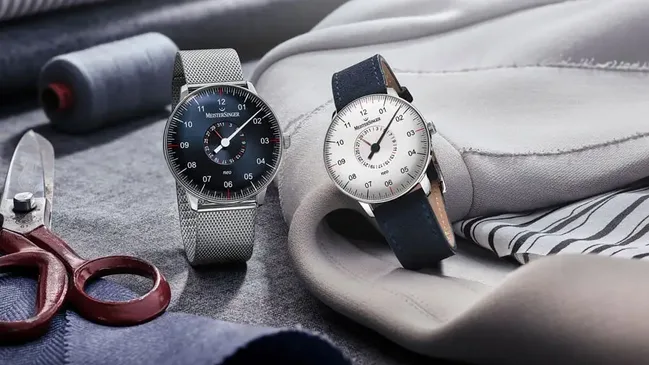 Meistersinger: Neo Zeigerdatum (rechts) und Neo Plus Zeigerdatum