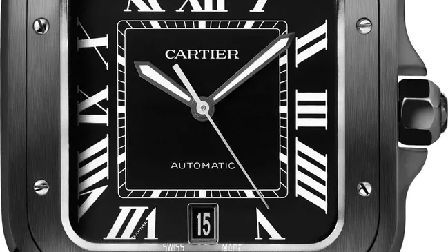 Cartier: Santos de Cartier ADLC am Kautschukband