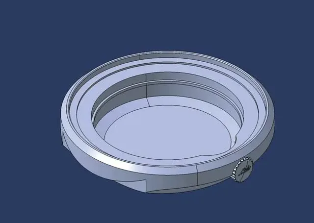 Monocoque-Gehäuse von oben