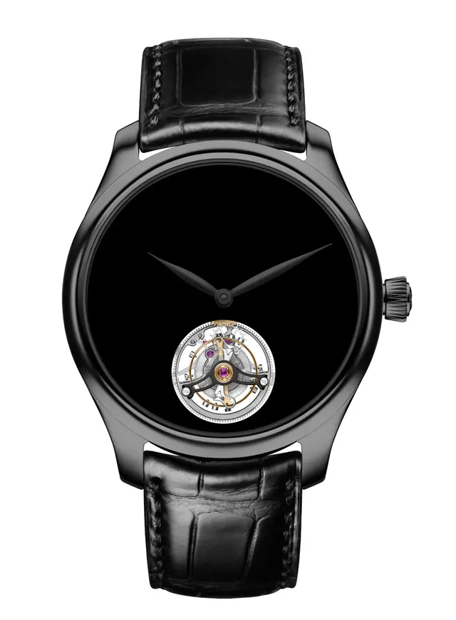 H. Moser & Cie. Endeavour Tourbillon Vantablack Black Hands