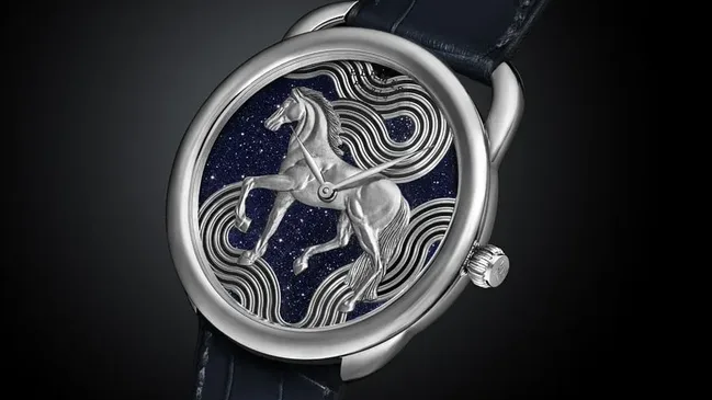 Hermès: Arceau Cheval Cosmique mit Aventurinzifferblatt