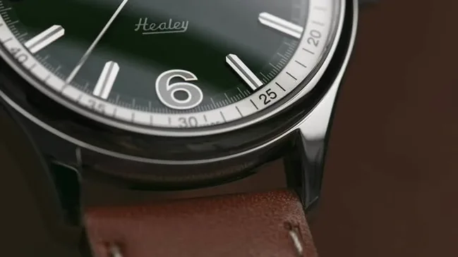 Frederique Constant: Vintage Rally Healey Automatic in Edelstahl mit grünem Zifferblatt