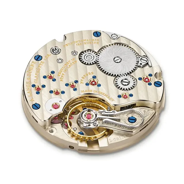 A Lange Söhne dekoriertes Uhrwerk