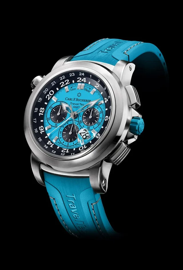 Carl F. Bucherer: Patravi TravelTec Color Edition "Four Seasons" in Blau