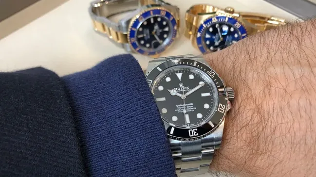 Rolex Submariner 41 ohne Datum Wristshot