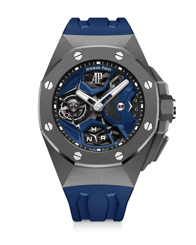 Audemars Piguet: Royal Oak Concept Flying Tourbillon GMT in Blau