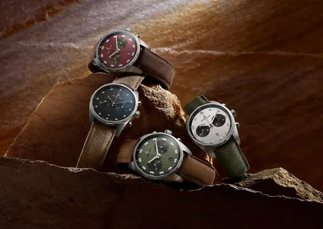 Der Favre-Leuba Sky Chief Chronograph ist in vier herbstlichen Farbvarianten erhältlich