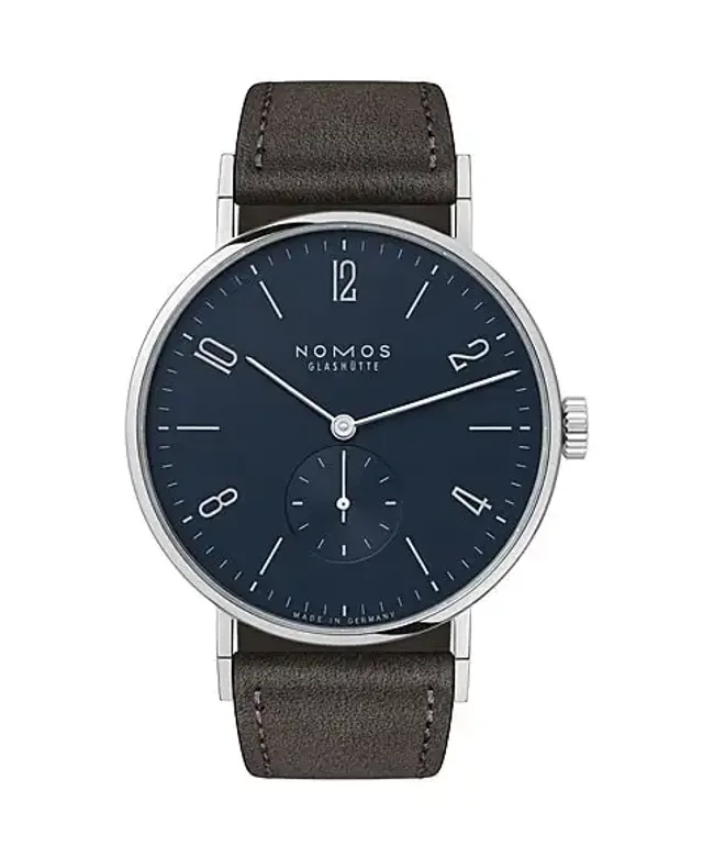 Nomos Glashütte: Tangente Nachtblau Goldene Unruh 2021