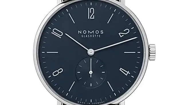 Nomos Glashütte: Tangente Nachtblau Goldene Unruh 2021