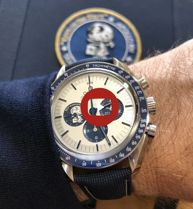 Video Omega Silver Snoopy Award mit YT-Button