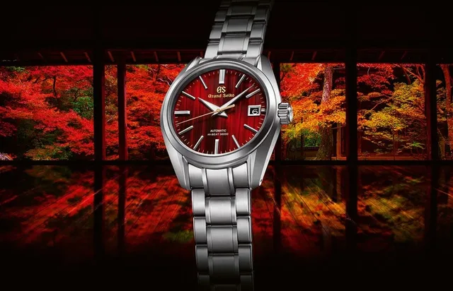 Grand Seiko: SBGH269 mit Edelstahlgehäuse in Herbstfärbung des japanischen Ahorns