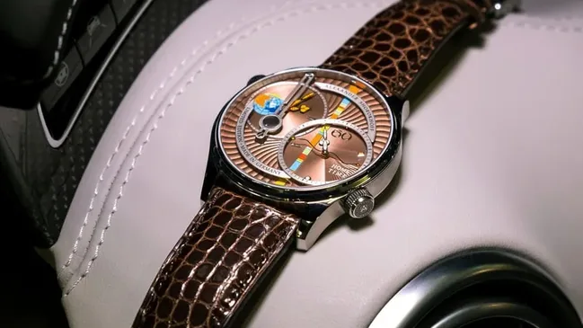 Alexander Shorokhoff: Levels mit goldbraunem Zifferblatt