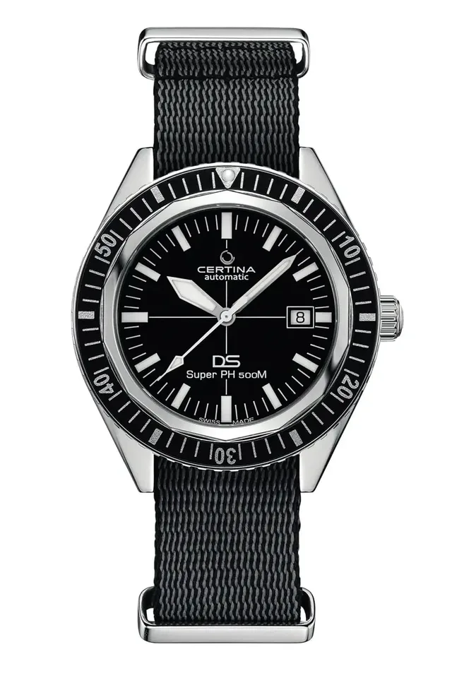 Certina: DS Super PH500M mit schwarzem Zifferblatt