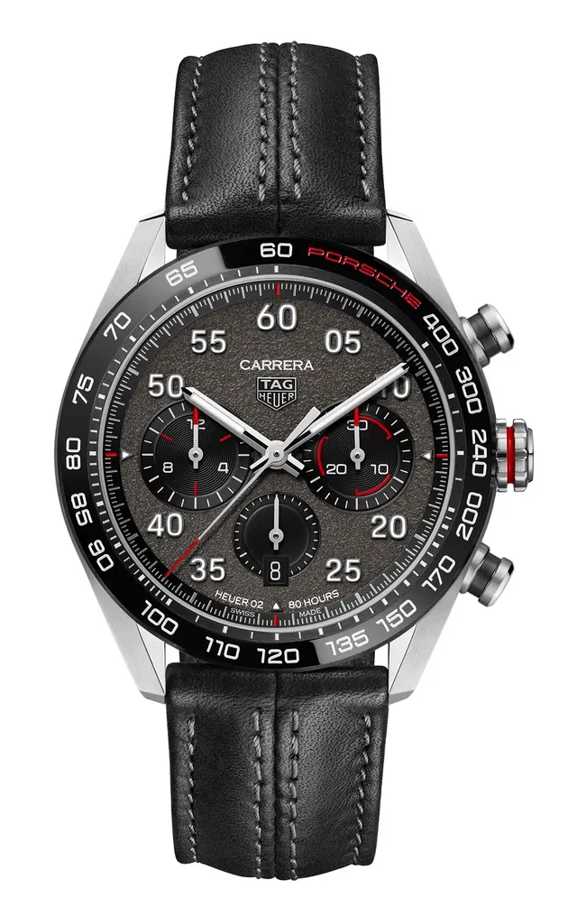 TAG Heuer: Carrera Porsche Chronograph Special Edition mit Lederband
