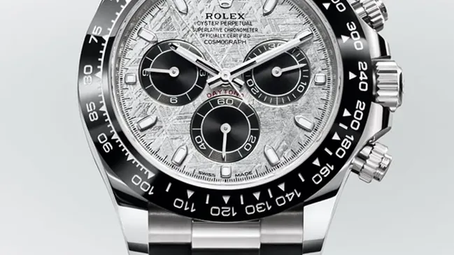 Rolex: Oyster Perpetual Cosmograph Daytona mit Meteorit-Zifferblatt in Weißgold