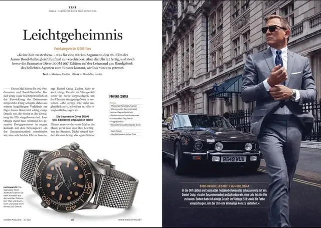UHREN-MAGAZIN Heft 3/2021: Test Omega 007 Edition