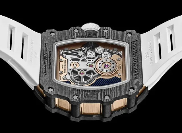 Gehäuserückseite der Richard Mille RM 21-01 Tourbillon Aerodyne