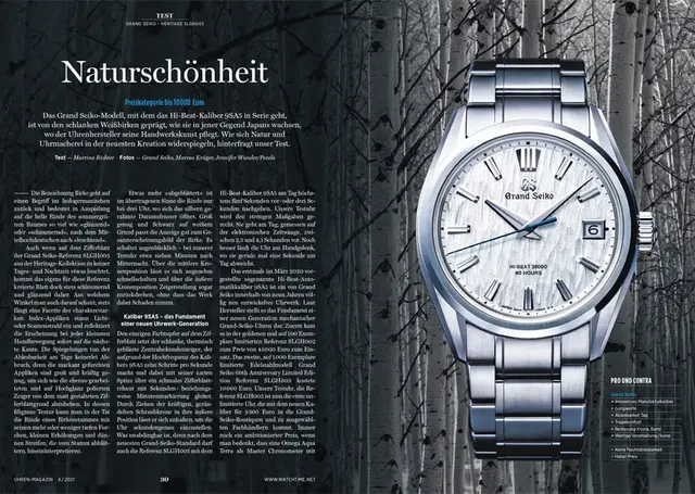 UHREN-MAGAZIN Sonderheft Neuheiten/Test 2022: Test Grand Seiko