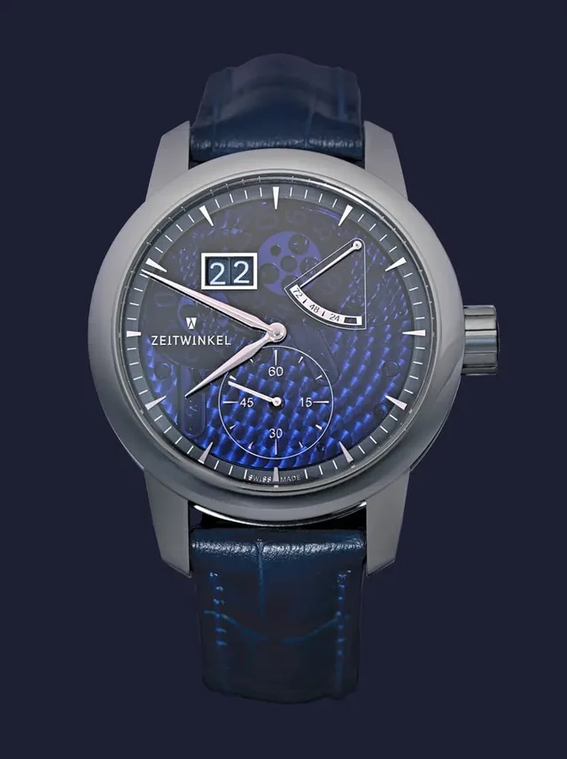 Zeitwinkel: 273° Saphir Bleu