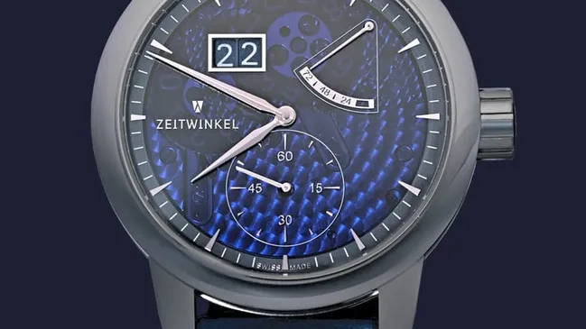 Zeitwinkel: 273° Saphir Bleu