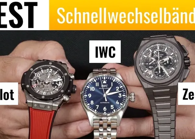 Video: Schnellwechselbänder von Hublot, IWC und Zenith im Vergleich