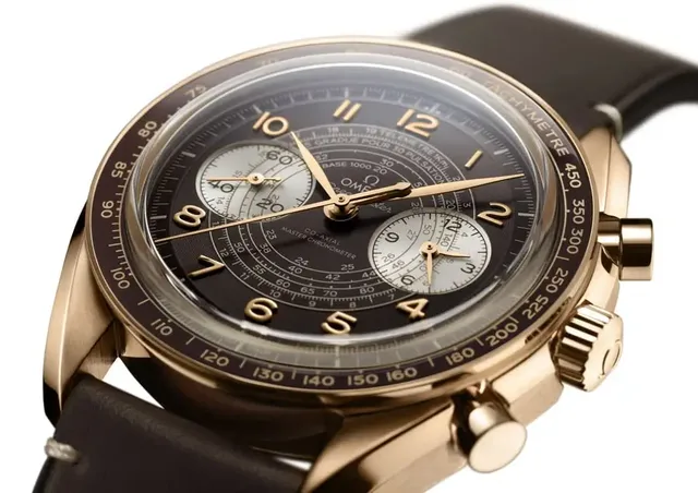 Omega: Speedmaster Chronoscope in Bronzegold
