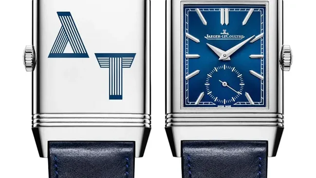 Jaeger-LeCoultre: Reverso Tribute Monoface Small Seconds mit Buchstaben von Startypograf Alex Trochut