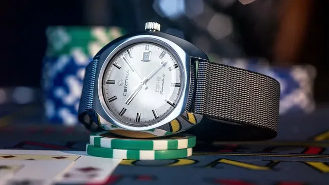 Certina: DS-2 Powermatic 80 mit silberfarbenem Zifferblatt