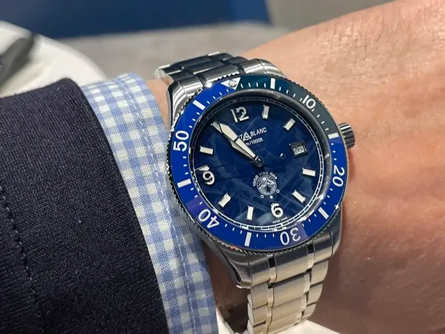 Montblanc 1858 Iced Sea Automatic Date Blue Wristshot