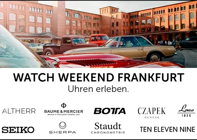Watch Weekend Frankfurt 2022: Diese Marken sind dabei