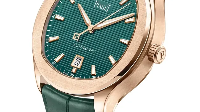 Piaget: Polo Date in Grün