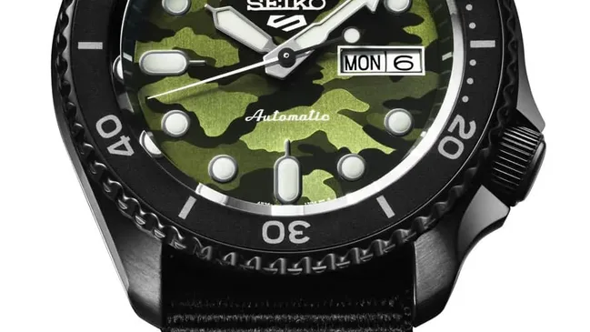 Seiko: 5 Sports „Camouflage“ Street Style SRPJ37K1