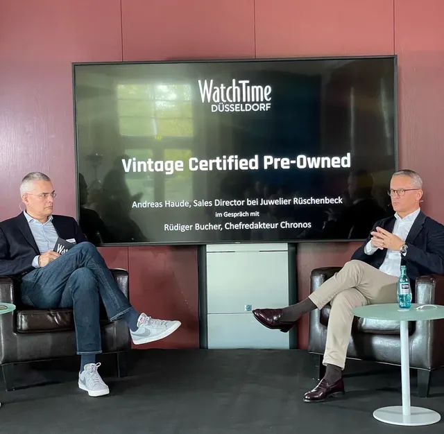 Fireside-Chat Vintage Certified Pre-Owned bei der WatchTime Düsseldorf 2022