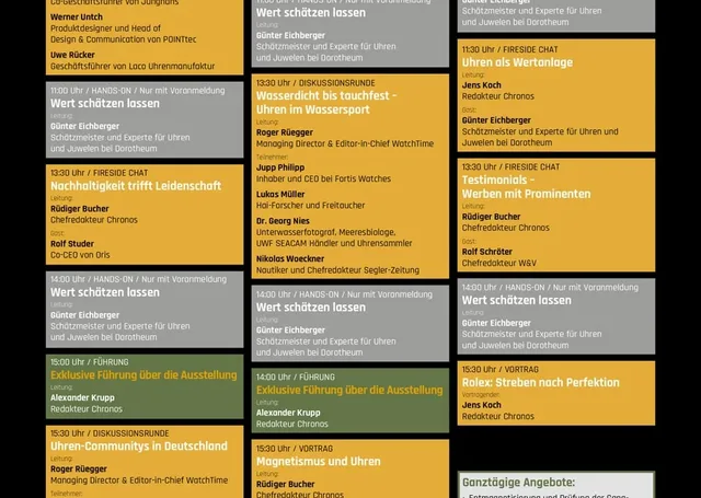 WatchTime Düsseldorf 2022 Programm final